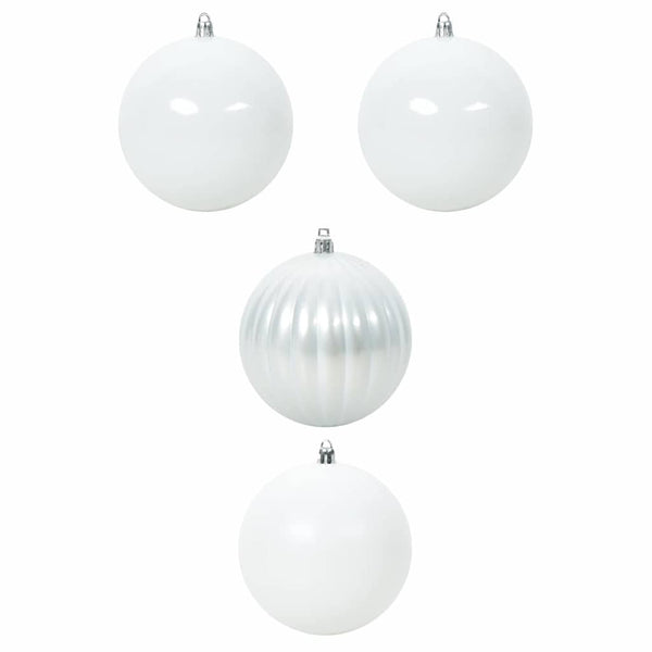 XXL Weihnachtskugel Set Weiß 4 Stk.