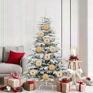 Goldene Weihnachtskugeln XL, 9er-Set