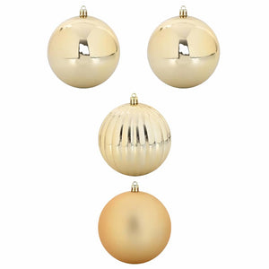 XXL Goldene Weihnachtskugeln - 4er Set