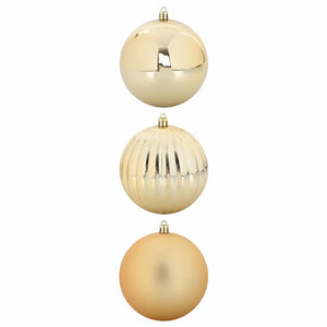 XXL Weihnachtsbaumkugeln Gold, 3er Set