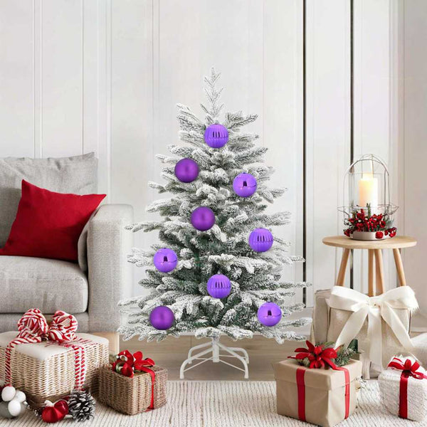 XL Weihnachtsbaumkugeln Set Lila 15-teilig