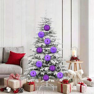 Lila Weihnachtskugeln XL, 9er Set