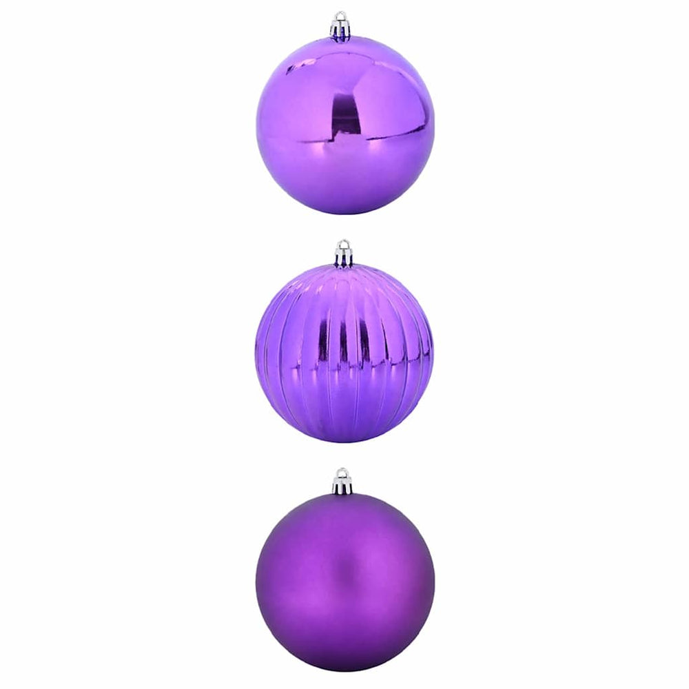 XXL Lila Weihnachtskugeln Set, 3 Stück