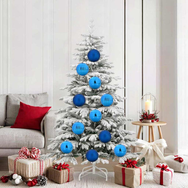 Weihnachtskugeln Set XL Blau 9-teilig