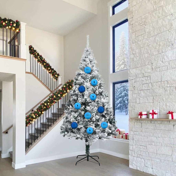 XXL Weihnachtsbaumkugeln Blau, 4er Set