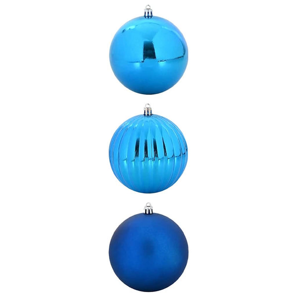 XXL Weihnachtskugeln Set Blau 3-tlg.