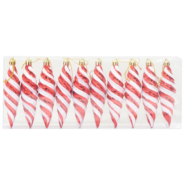 Weihnachtliche Spiralen Kugeln Rot, 40 Stk.