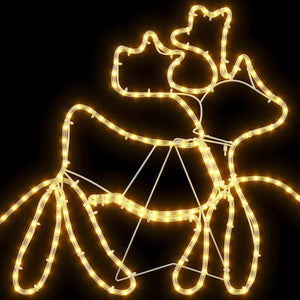 vidaXL Décoration de Noël avec 1224 LED Multicolores 69 x 79 cm PVC