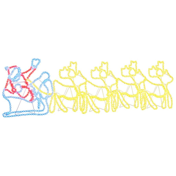 vidaXL Décoration de Noël avec 1224 LED Multicolores 69 x 79 cm PVC