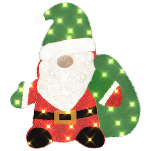 Leuchtender Weihnachtsmann, 70 cm, Warmweiß