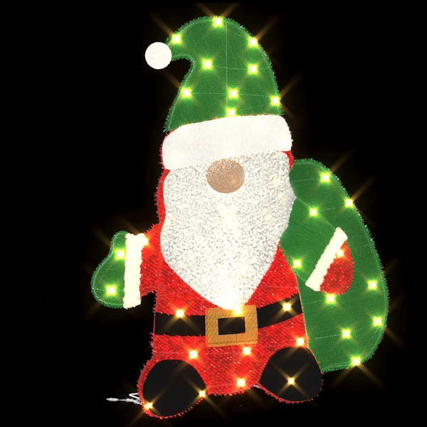 Leuchtender Weihnachtsmann, 70 cm, Warmweiß