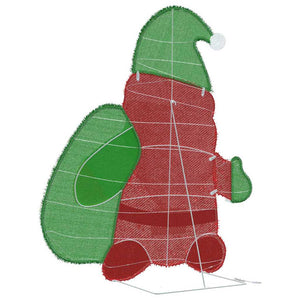 Leuchtender Weihnachtsmann, 70 cm, Warmweiß