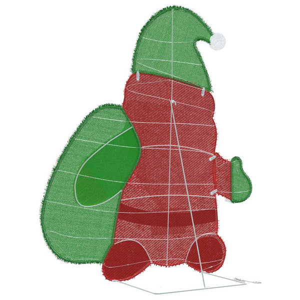 Leuchtender Weihnachtsmann, 70 cm, Warmweiß