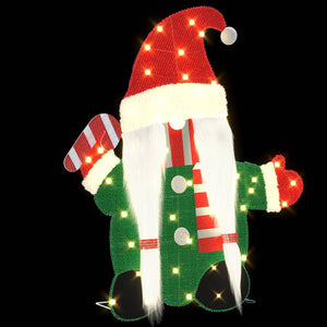 Leuchtender Weihnachtsgnom mit 60 LEDs