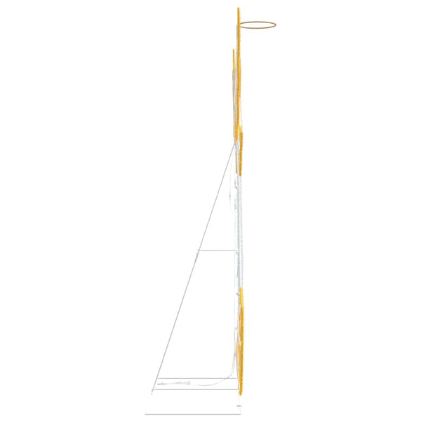 Beleuchteter Winkel Warmweiß 158cm