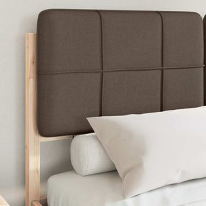 Bettgestell Taupe mit Kopfteil 160x200 cm