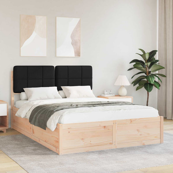 Bettgestell 140x200 cm mit gepolstertem Kopfteil