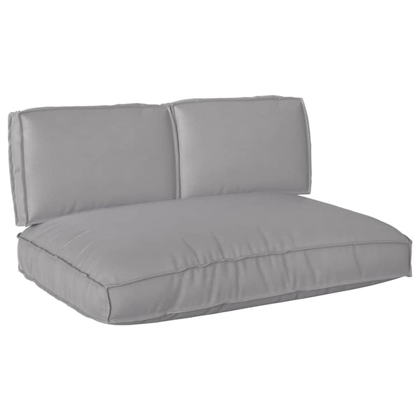 Kissen Set 3-teilig Grau Oxford