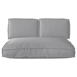Kissen Set 3-teilig Grau Oxford