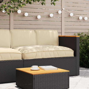 Kissen Set 3-teilig Beige Oxford-Stoff