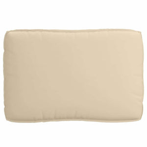 Kissen Set 3-teilig Beige Oxford-Stoff