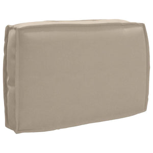 Kissen Set 3-teilig Taupe Oxford-Stoff