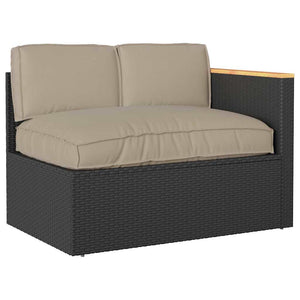 Kissen Set 3-teilig Taupe Oxford-Stoff