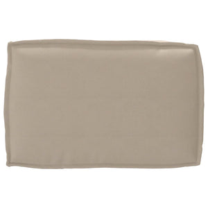 Kissen Set 3-teilig Taupe Oxford-Stoff