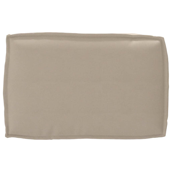 Kissen Set 3-teilig Taupe Oxford-Stoff