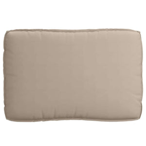 Kissen Set 3-teilig Taupe Oxford-Stoff