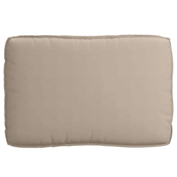 Kissen Set 3-teilig Taupe Oxford-Stoff
