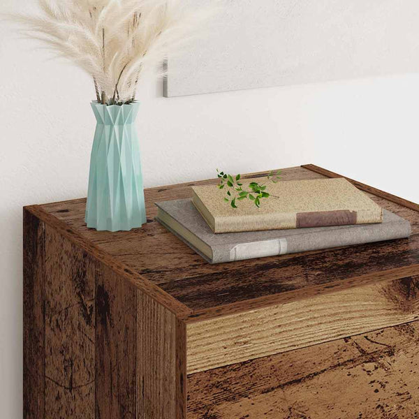 vidaXL Bahut en bois de récupération 34,5 x 34 x 90 cm Bois d'ingénierie
