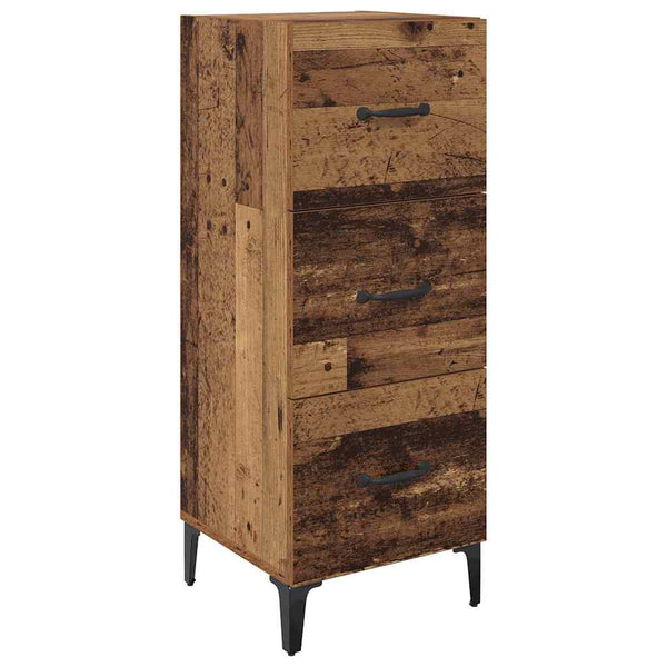 vidaXL Bahut en bois de récupération 34,5 x 34 x 90 cm Bois d'ingénierie