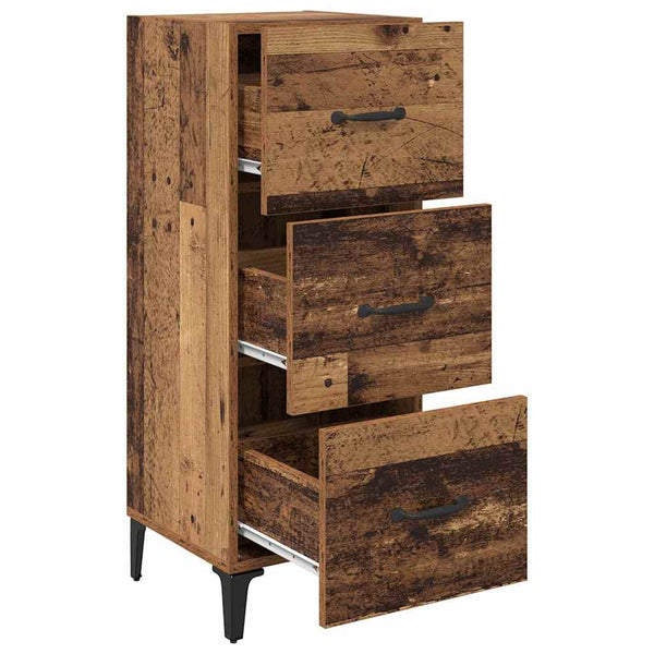 vidaXL Bahut en bois de récupération 34,5 x 34 x 90 cm Bois d'ingénierie