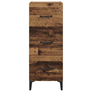 vidaXL Bahut en bois de récupération 34,5 x 34 x 90 cm Bois d'ingénierie