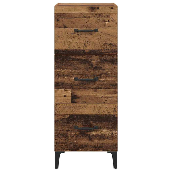 vidaXL Bahut en bois de récupération 34,5 x 34 x 90 cm Bois d'ingénierie