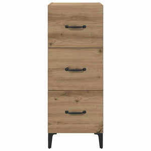 vidaXL Bahut chêne artisan 34,5 x 34 x 90 cm bois d'ingénierie