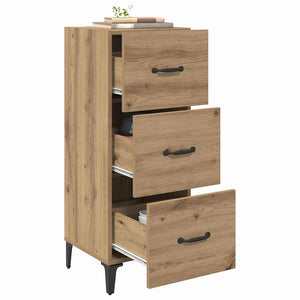 vidaXL Bahut chêne artisan 34,5 x 34 x 90 cm bois d'ingénierie
