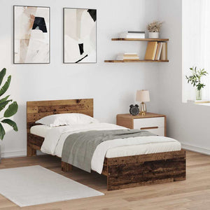 Bettrahmen Altholz 90x190 cm mit Kopfteil