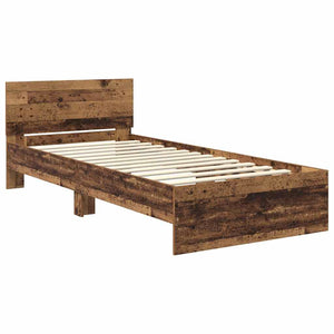 Bettrahmen Altholz 90x190 cm mit Kopfteil