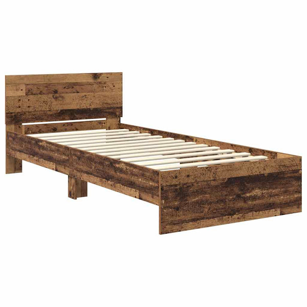 Bettrahmen Altholz 90x190 cm mit Kopfteil