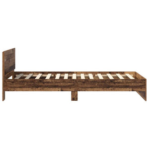 Bettrahmen Altholz 90x190 cm mit Kopfteil
