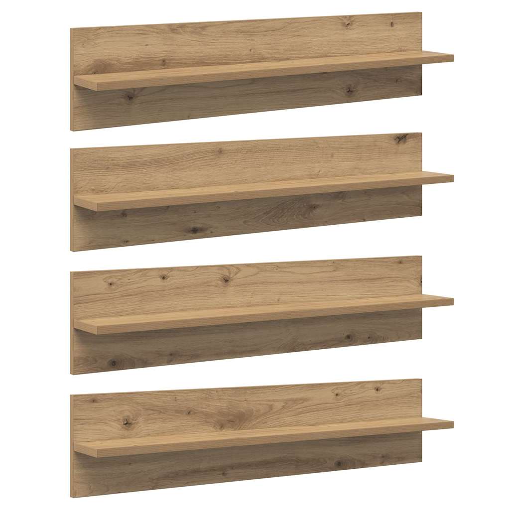 Wandregale 4er Set Artisan Eiche