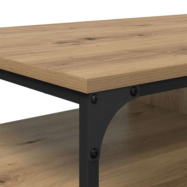 vidaXL Table basse Chêne artisan 100 x 50 x 45 cm Bois d'ingénierie