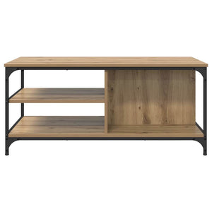 vidaXL Table basse Chêne artisan 100 x 50 x 45 cm Bois d'ingénierie