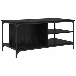 vidaXL Table basse noire aspect chêne 100 x 50 x 45 cm bois d'ingénierie