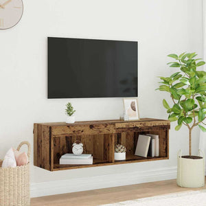 LED TV-Schrank Altholz Optik, 100cm