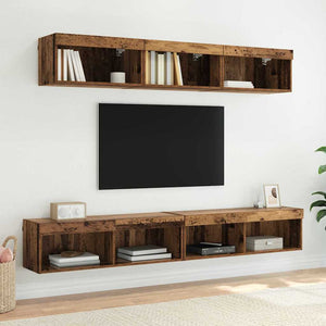 LED TV-Schrank Altholz Optik, 100cm