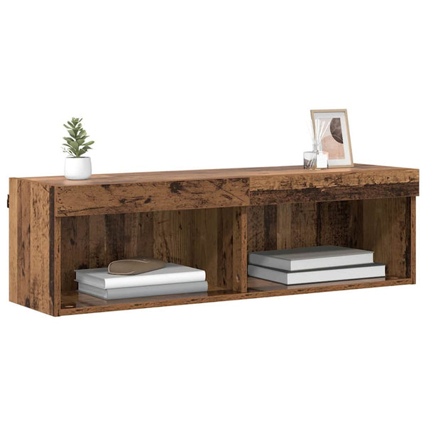 LED TV-Schrank Altholz Optik, 100cm