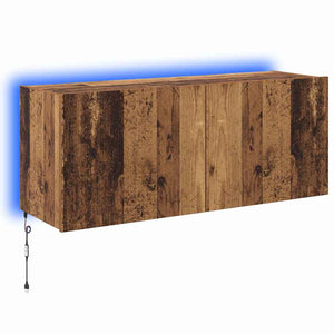 TV-Wandschrank mit LED Altholz 100cm